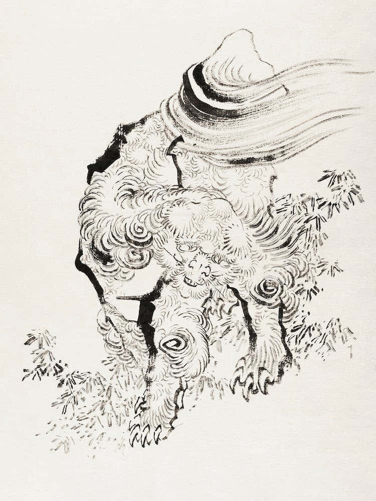 Japanese Tiger, Katsushika Hokusai