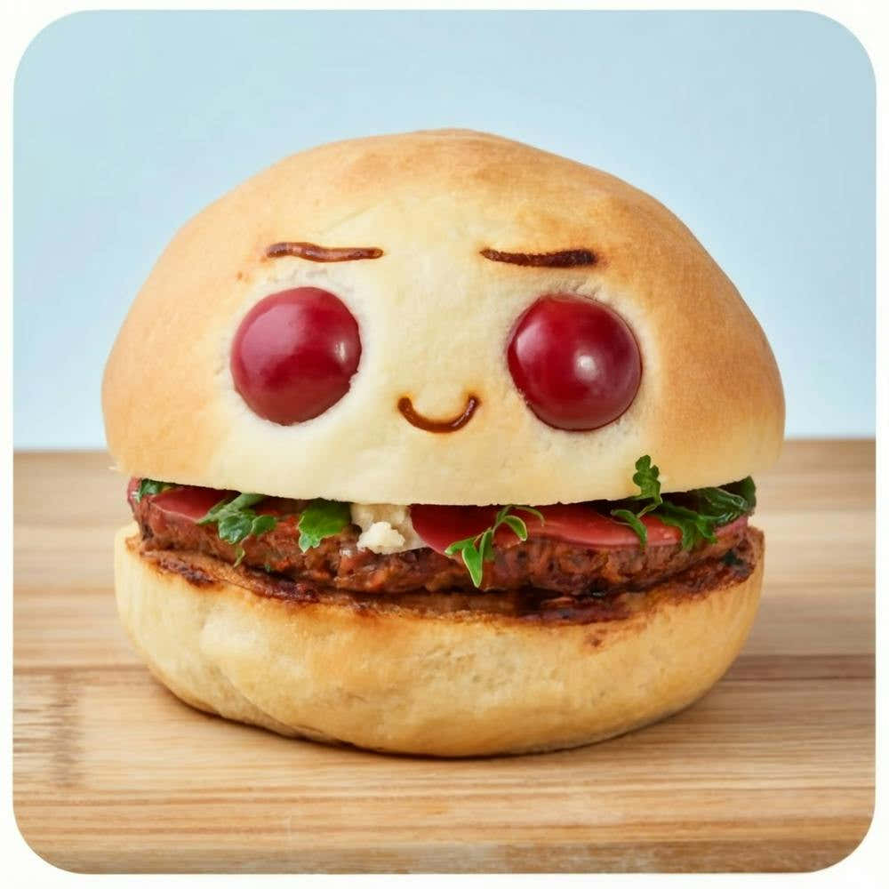 Burger With Eyes