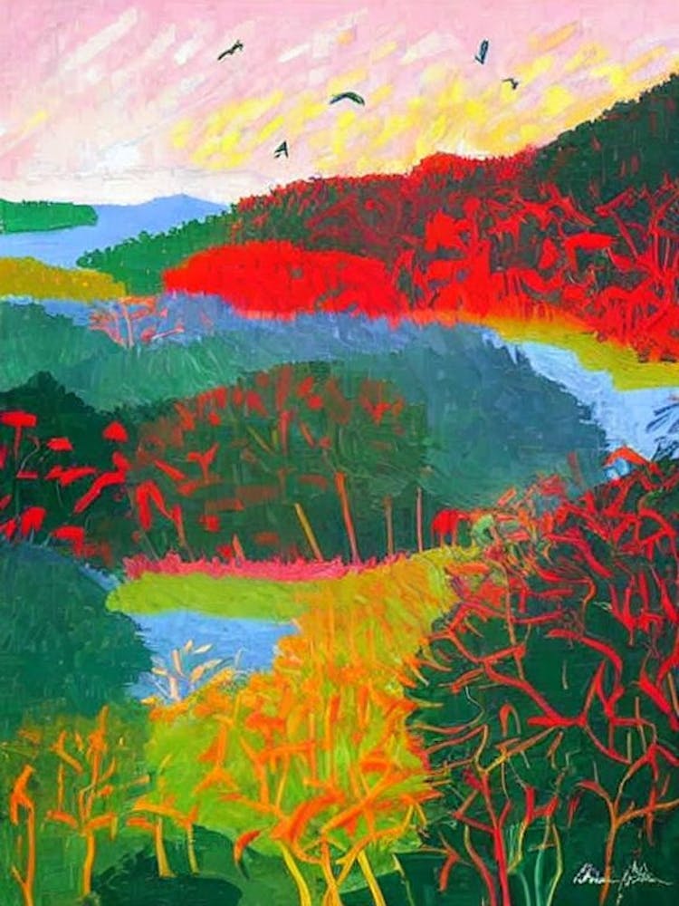 Cat Ba National Park Vietnam Abstract Colourful