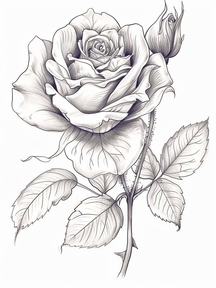 Roses Sketch 28