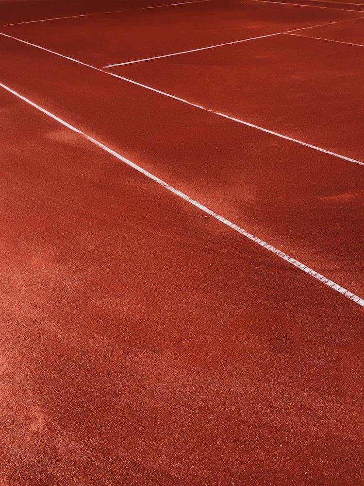 Lines On The Tennis Court