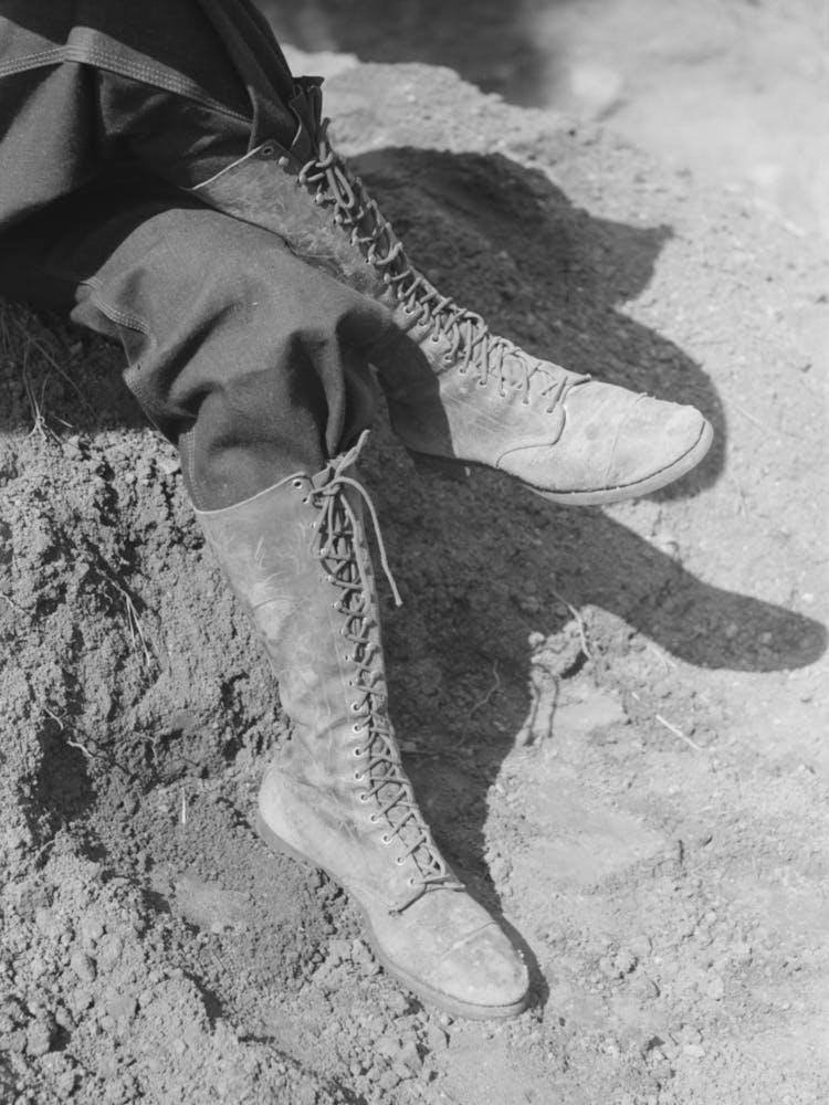 Miner S Boots Worn By A Gold Prospector At Pinos Altos, New Mexico By Russell Lee
