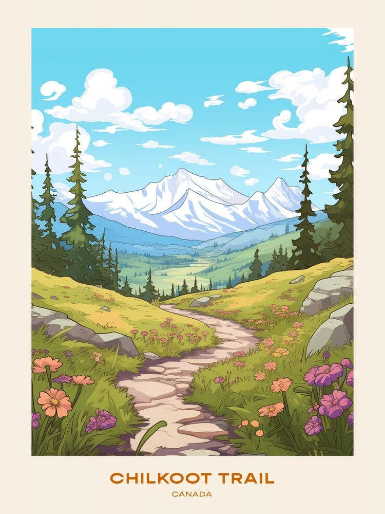 Chilkoot Trail Canada 2 Hike Poster