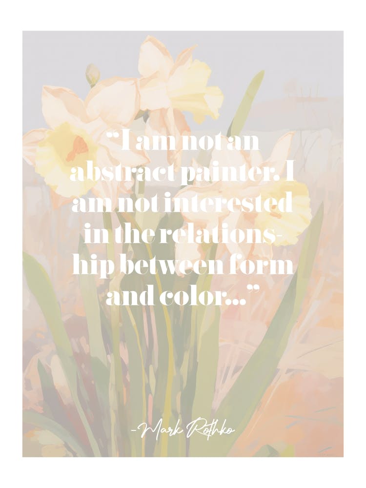 Artist Quote Mark Rothko