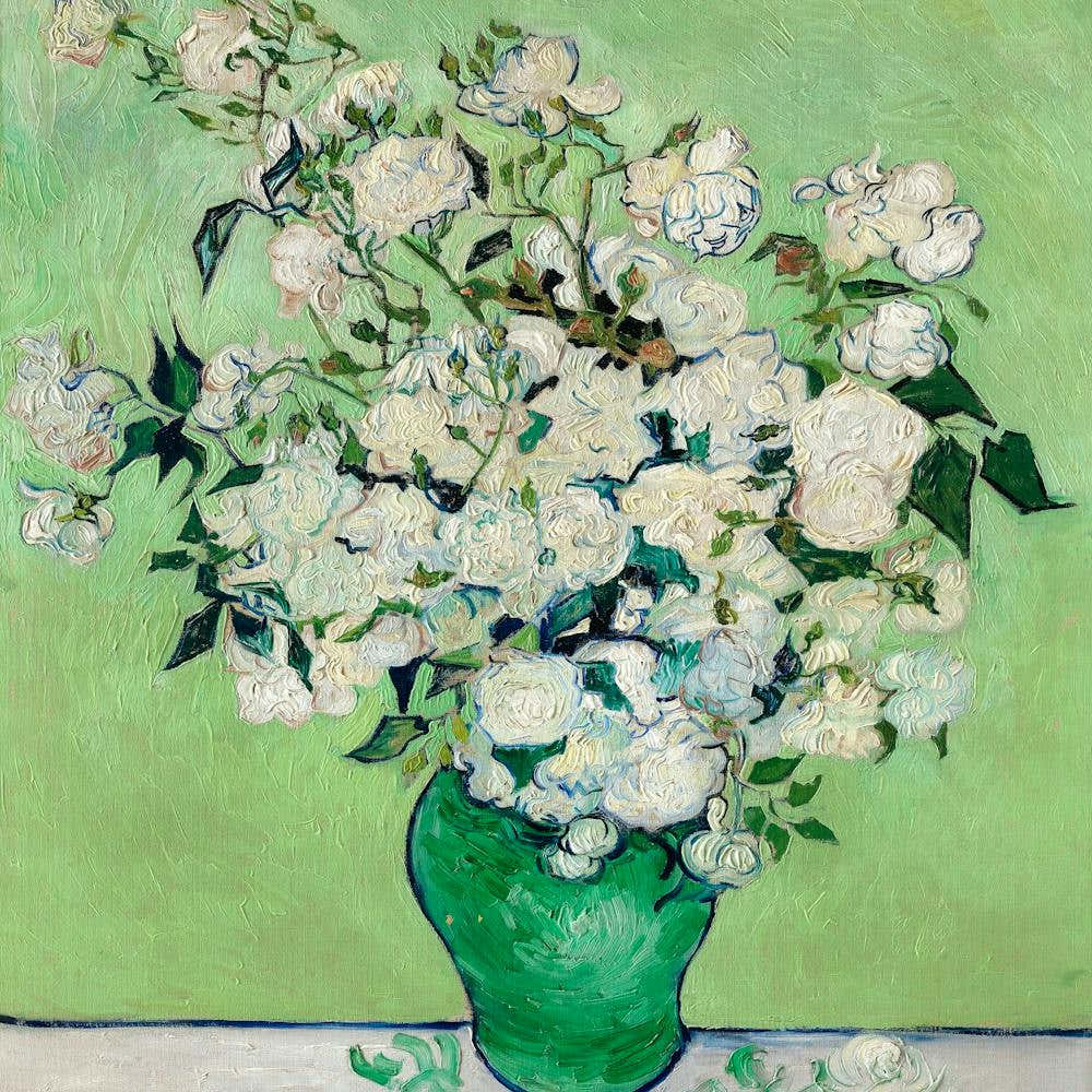 Roses (1890) By Vincent Van Gogh