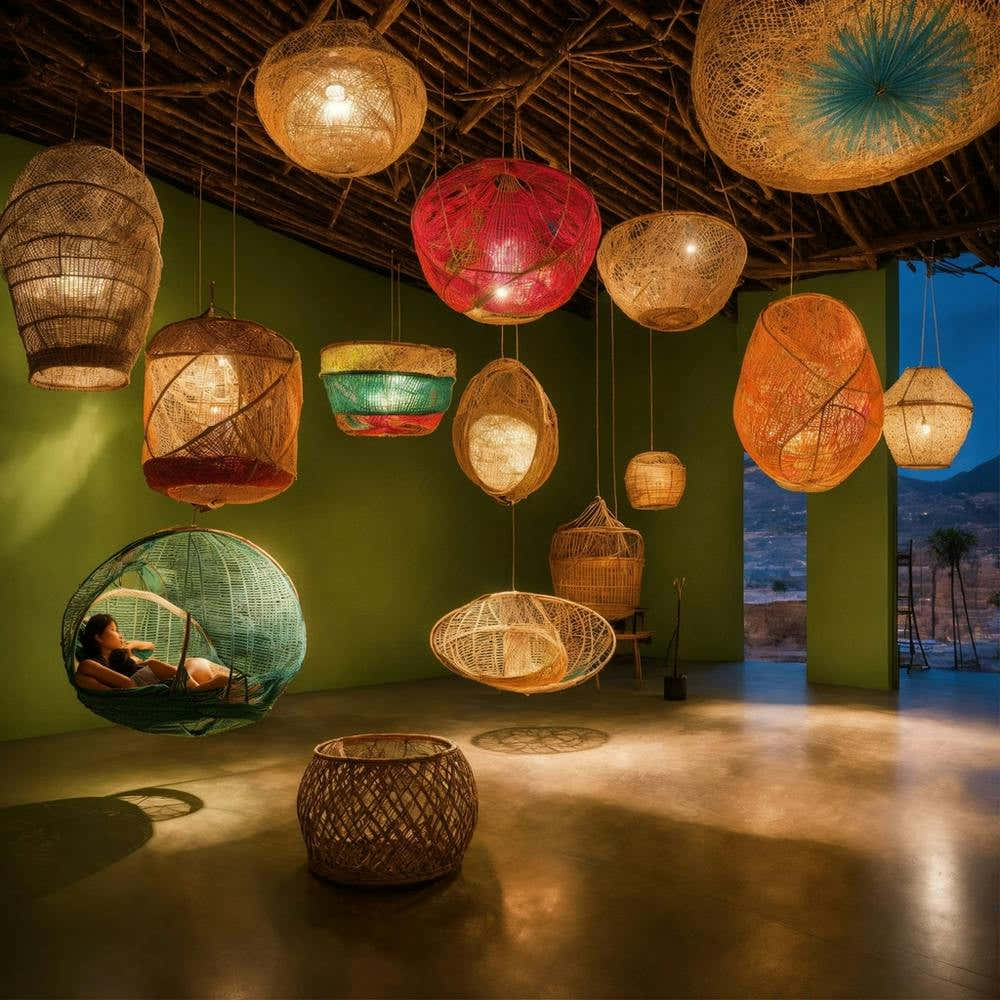 Hanging Wicker Baskets