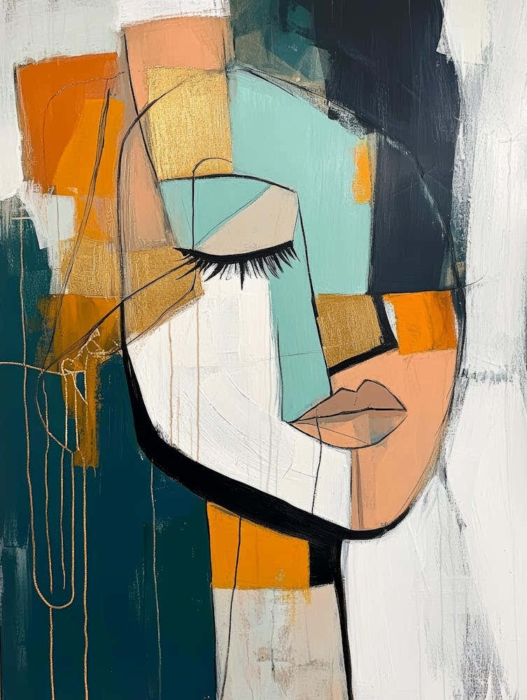 Abstract Of A Woman'S Face 32