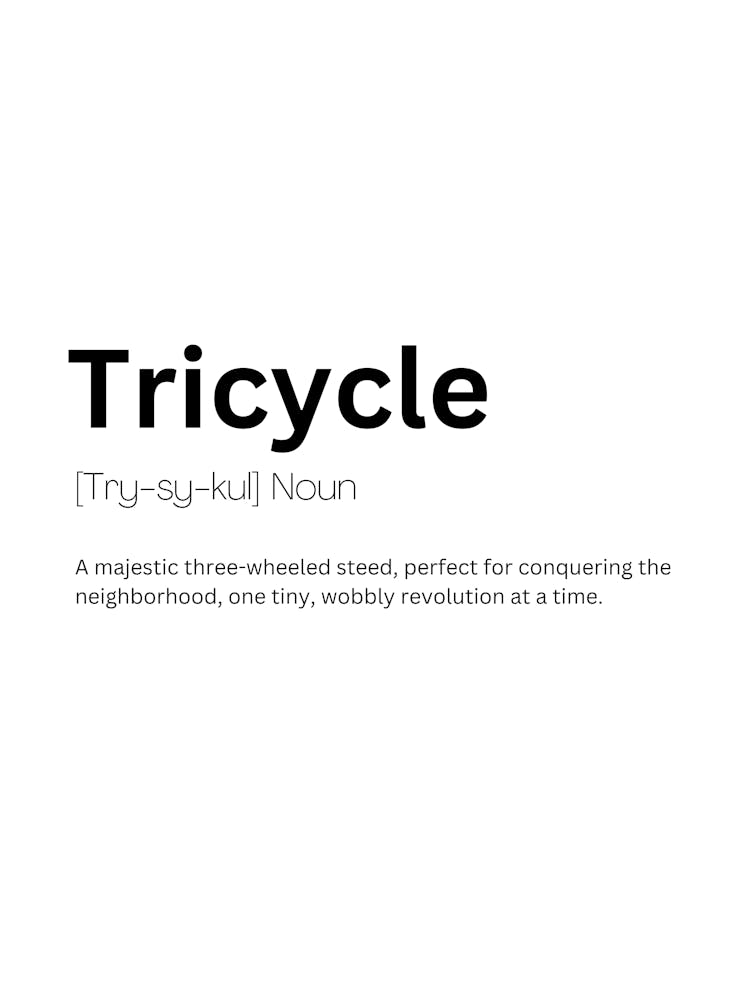 Tricycle Definition Meaning