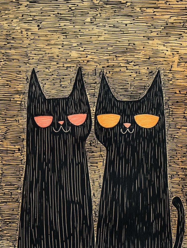 Two Black Cats