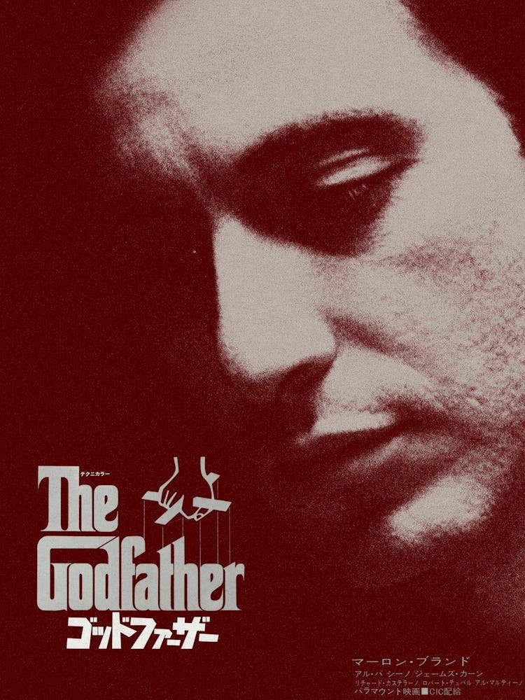 The Godfather Japanese Movie Poster
