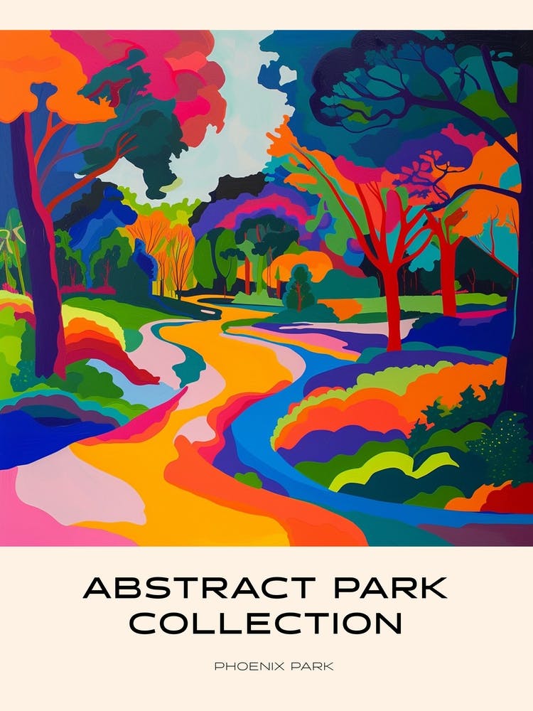 Abstract Park Collection Poster Phoenix Park Dublin 4