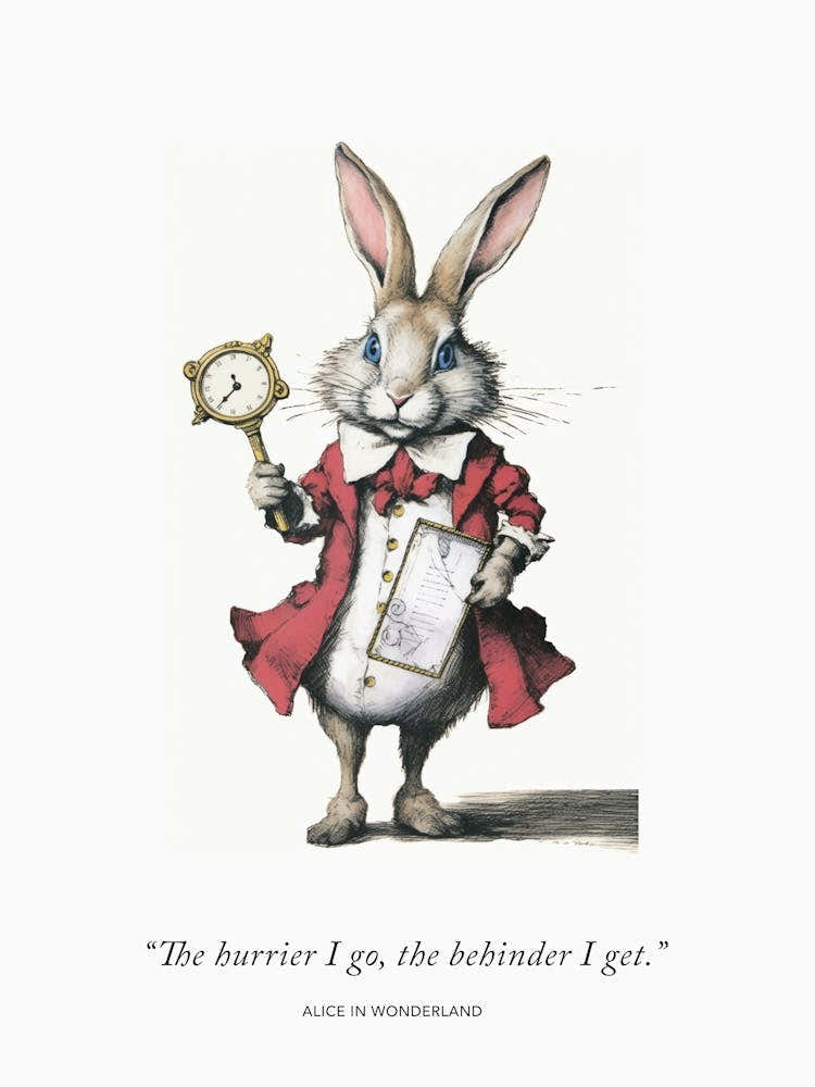 Alice In Wonderland, The White Rabbit Quote