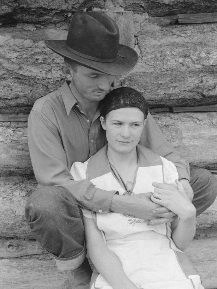 Untitled Photo, Possibly Related To Farmer Rolling A Cigarette