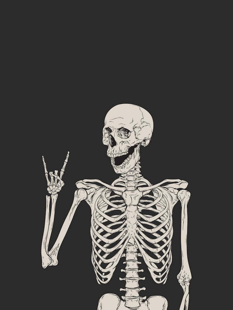 Skeleton Halloween Poster 1