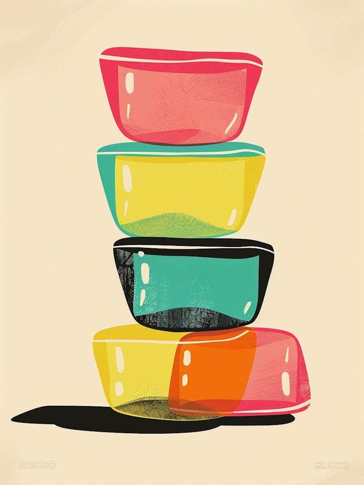 Textured Jelly Minimalist Stacked