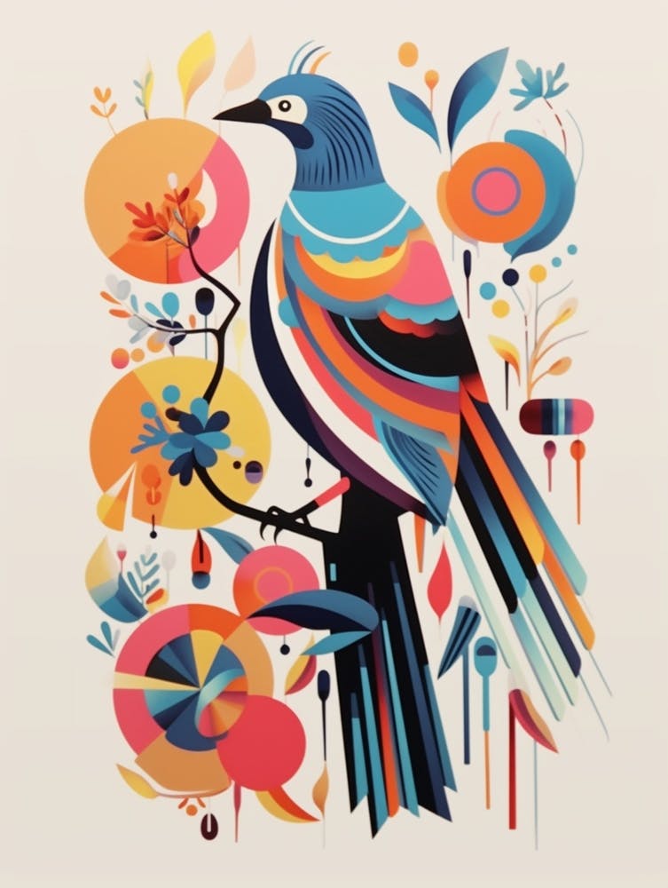 Colourful Scandi Bird Eagle 3