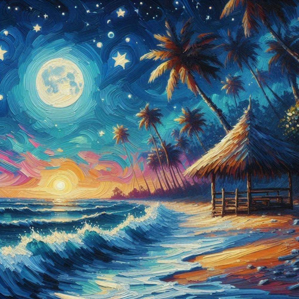 Night At The Beach 1
