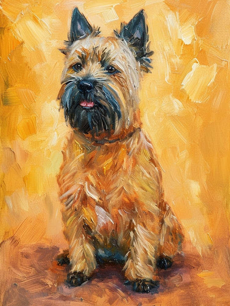 Cairn Terrier Acrylic Painting 2
