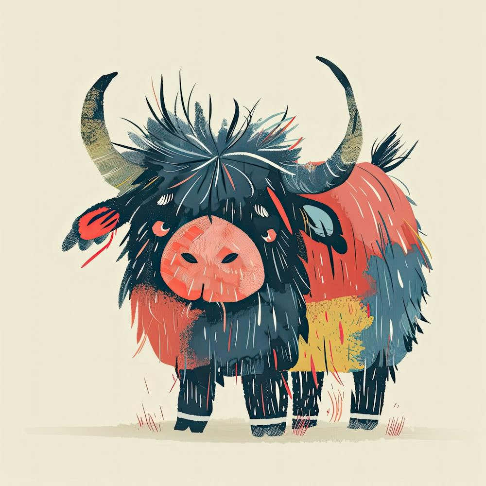 Charming Illustration Yak 1