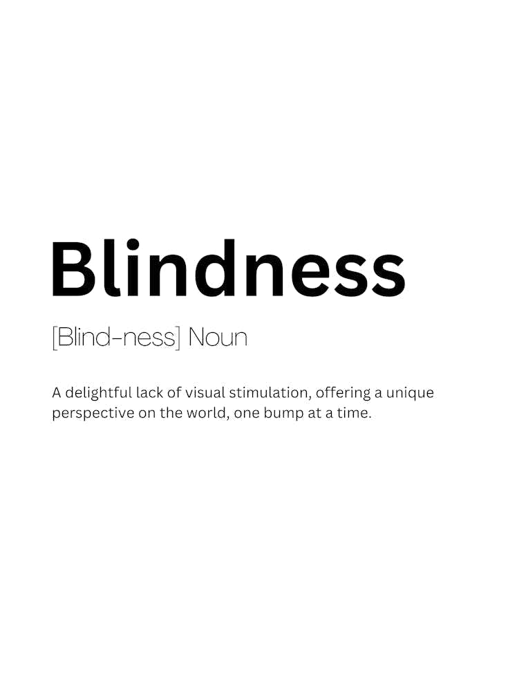 Blindness Definition Meaning