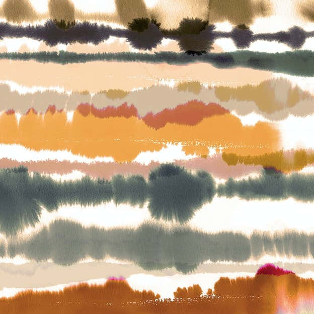 Soft Nautical Watercolor Lines Brown