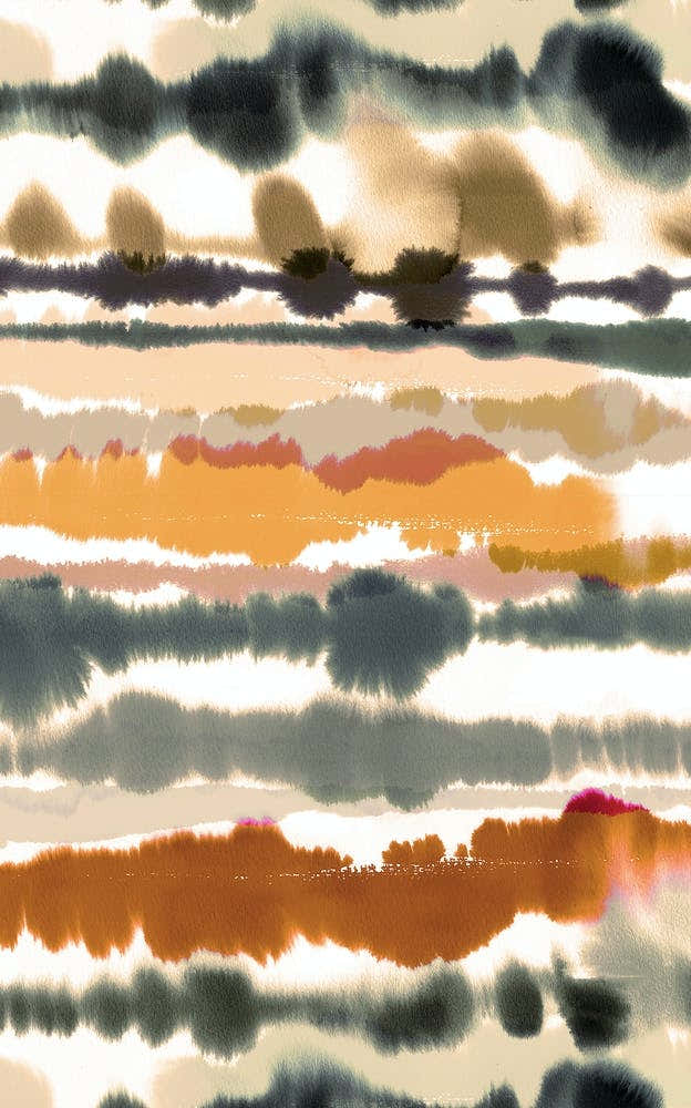 Soft Nautical Watercolor Lines Brown