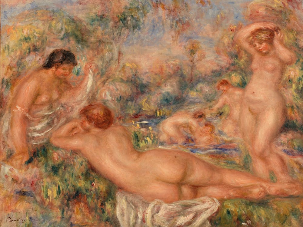 Bathers, Pierre Auguste Renoir