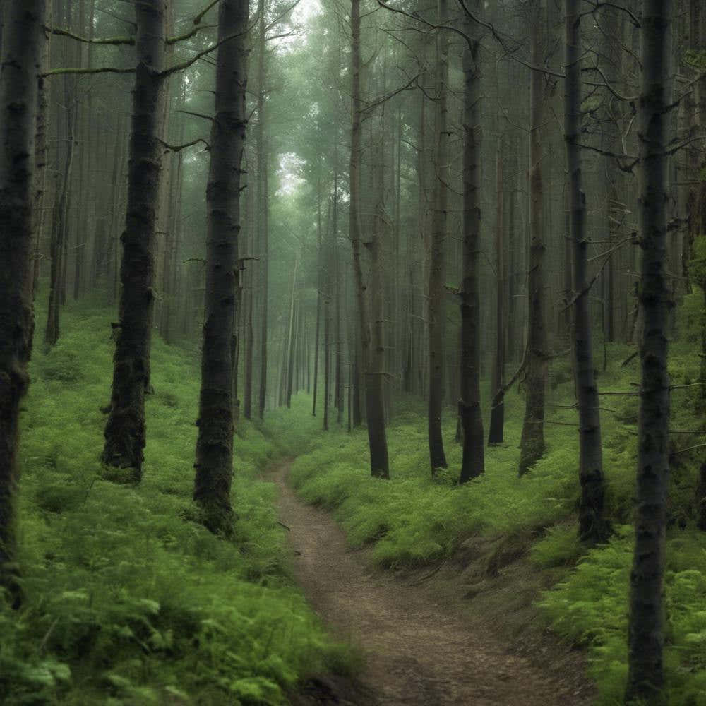 Foggy Forest Path 2