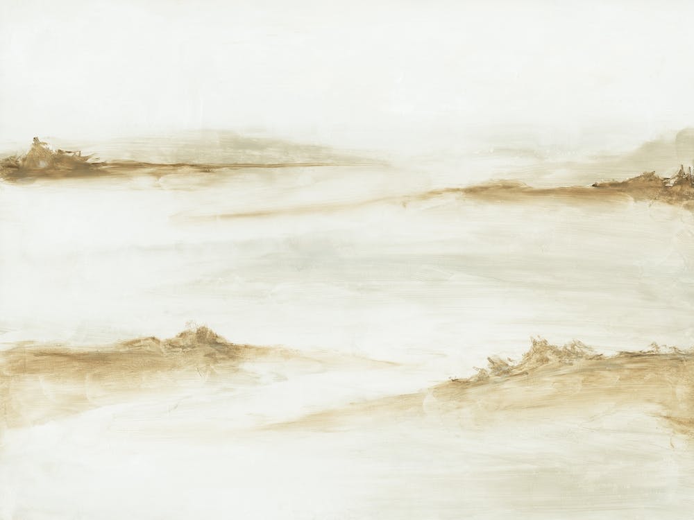 Whisper - Light Neutral Abstract Landscape Painting