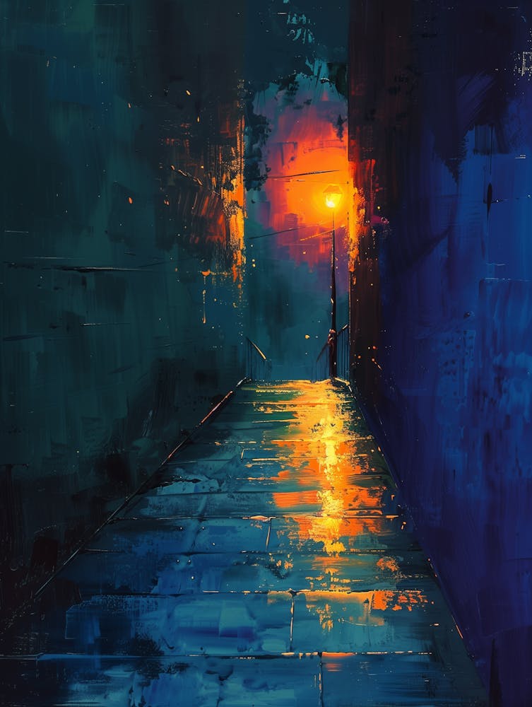 Alleyway At Night
