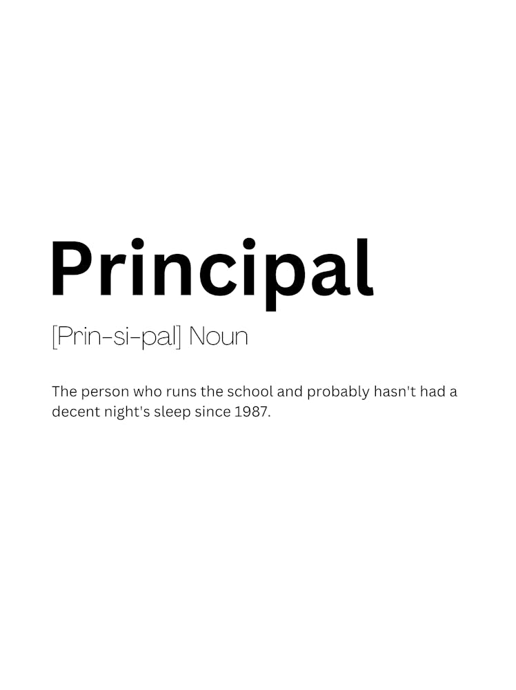Principal Definition Meaning 1
