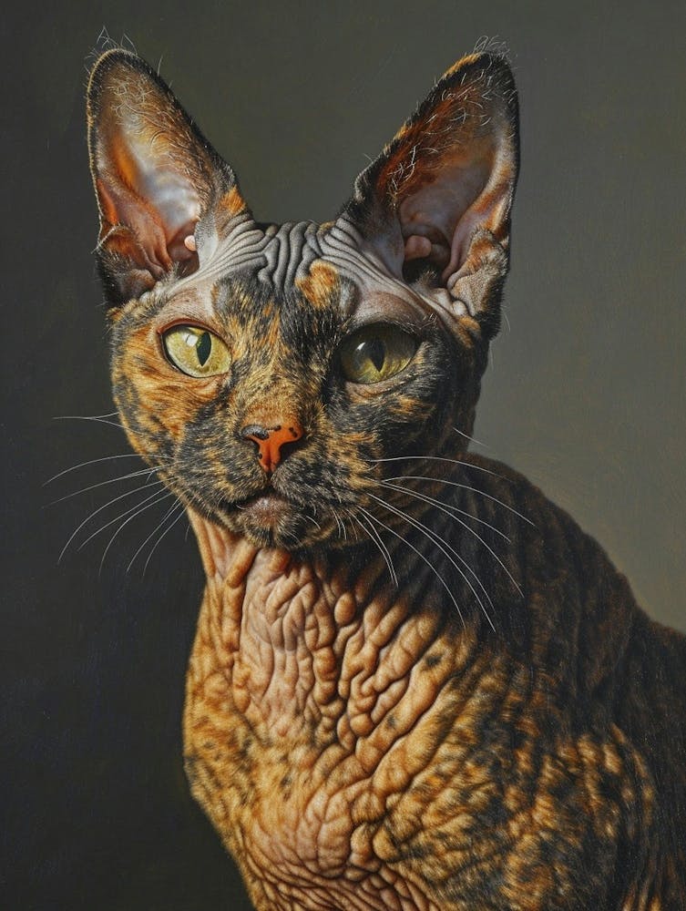 Cornish Rex Relief Illustration 1