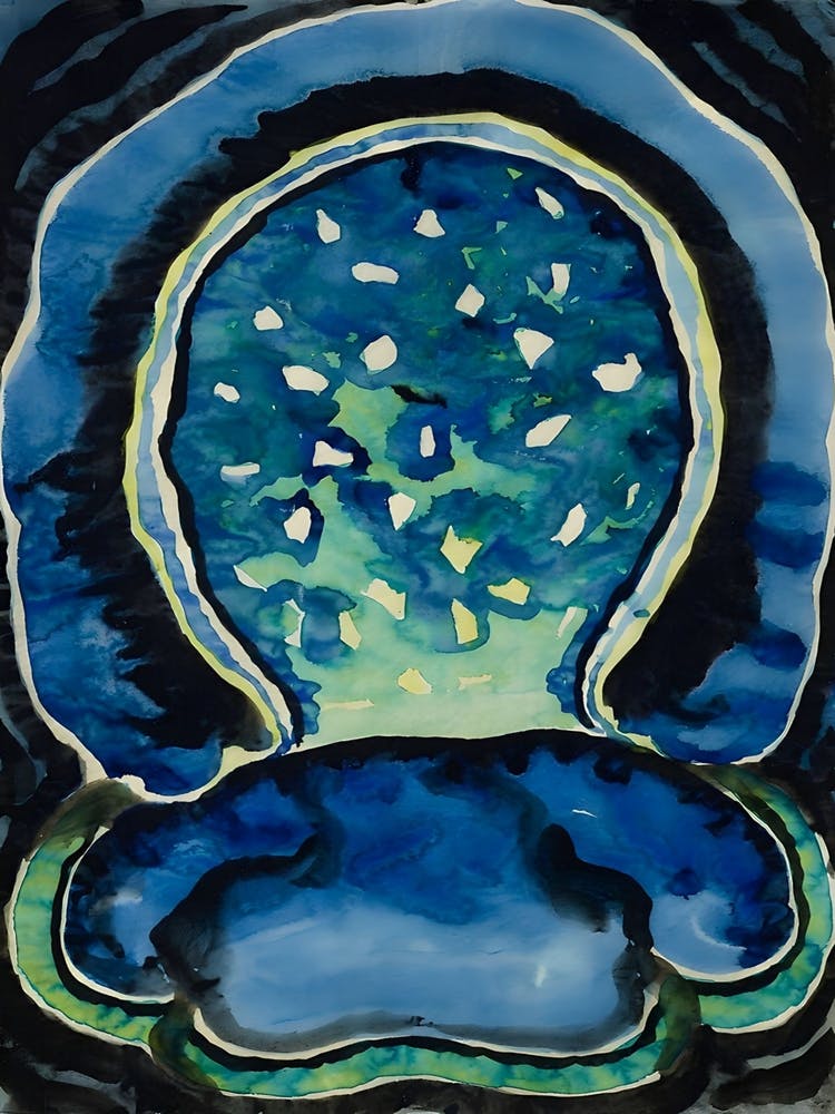 Georgia O'Keeffe - Abstraction ,Executed in 1917