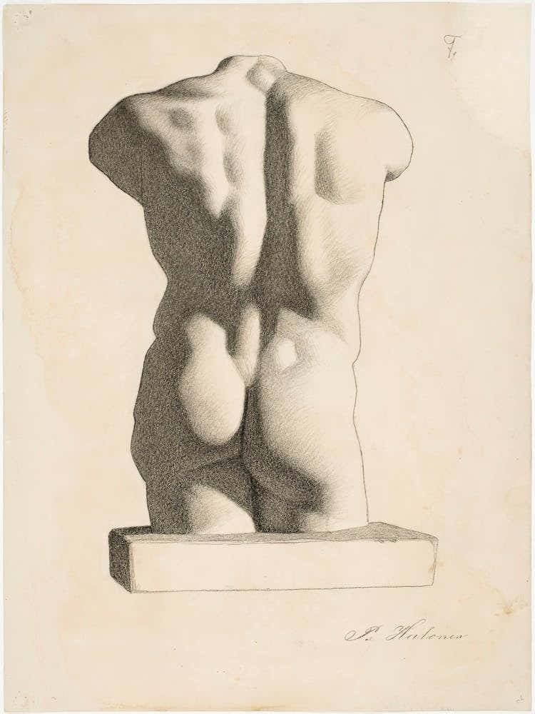 Back Of A Male Torso (1886), Pekka Halonen
