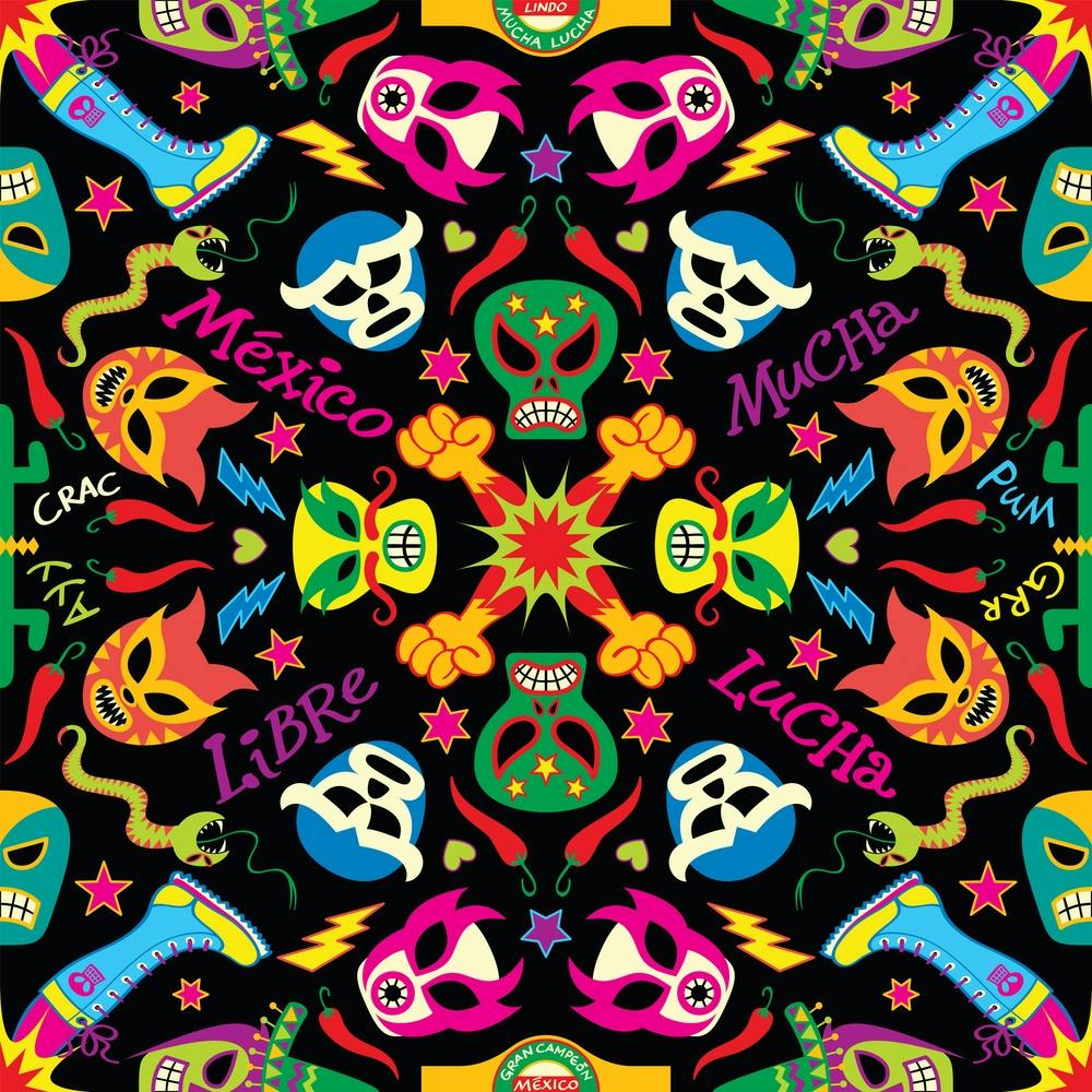Mexican Wrestling Pattern Design