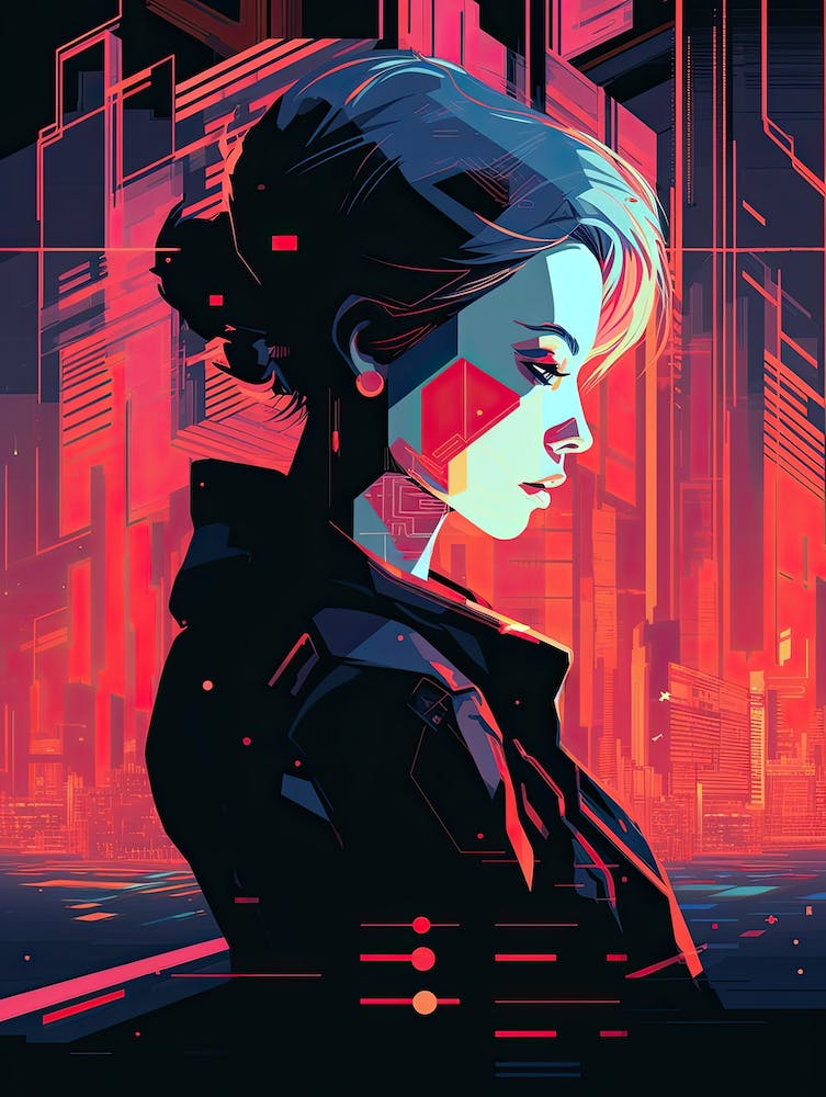 Cyberpunk Art, Woman