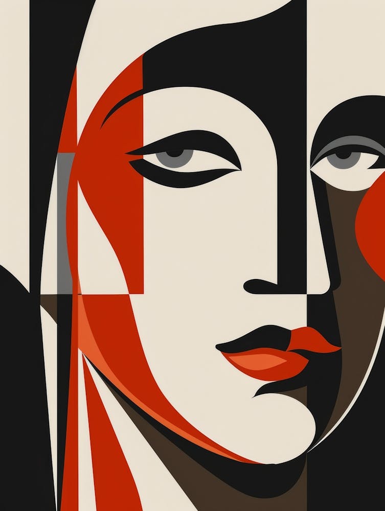 Abstract Portrait Of A Woman 98