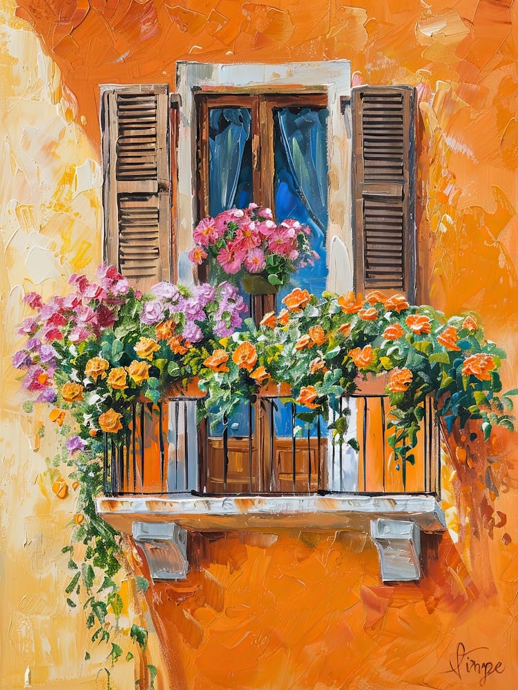 Balcony Painting In Livorno 2