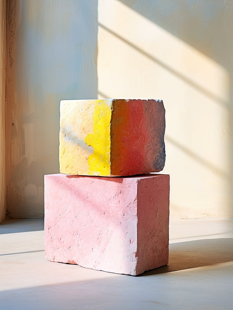 Pastel Blocks, Stones Art