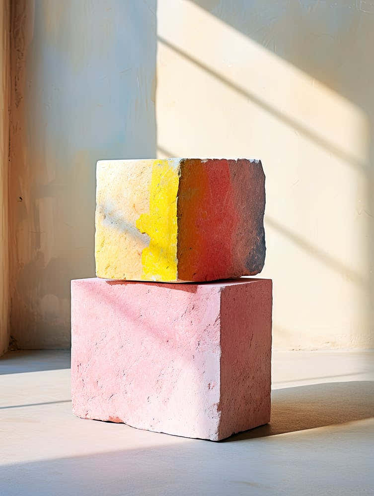 Pastel Blocks, Stones Art