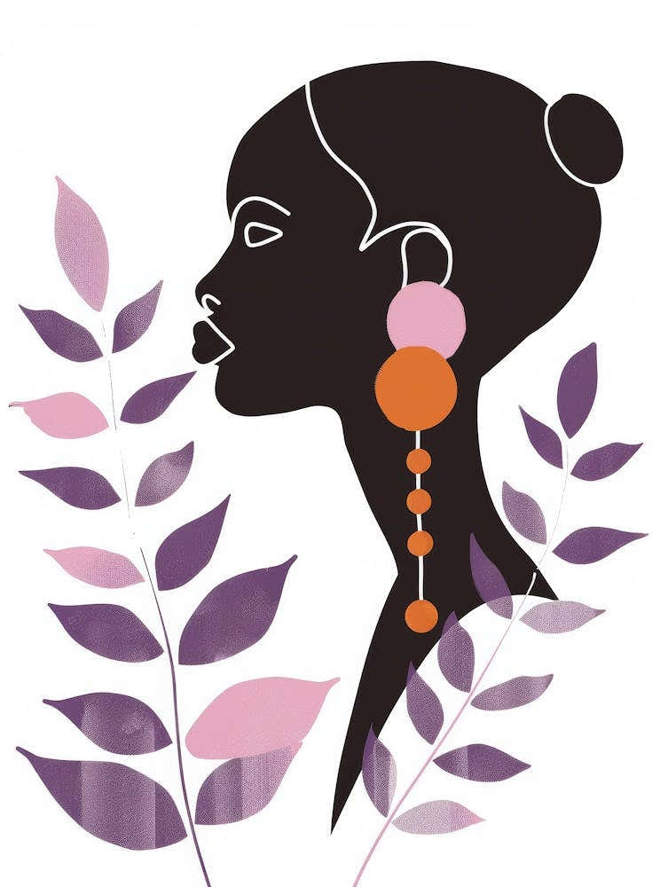 African Woman With Earrings 13
