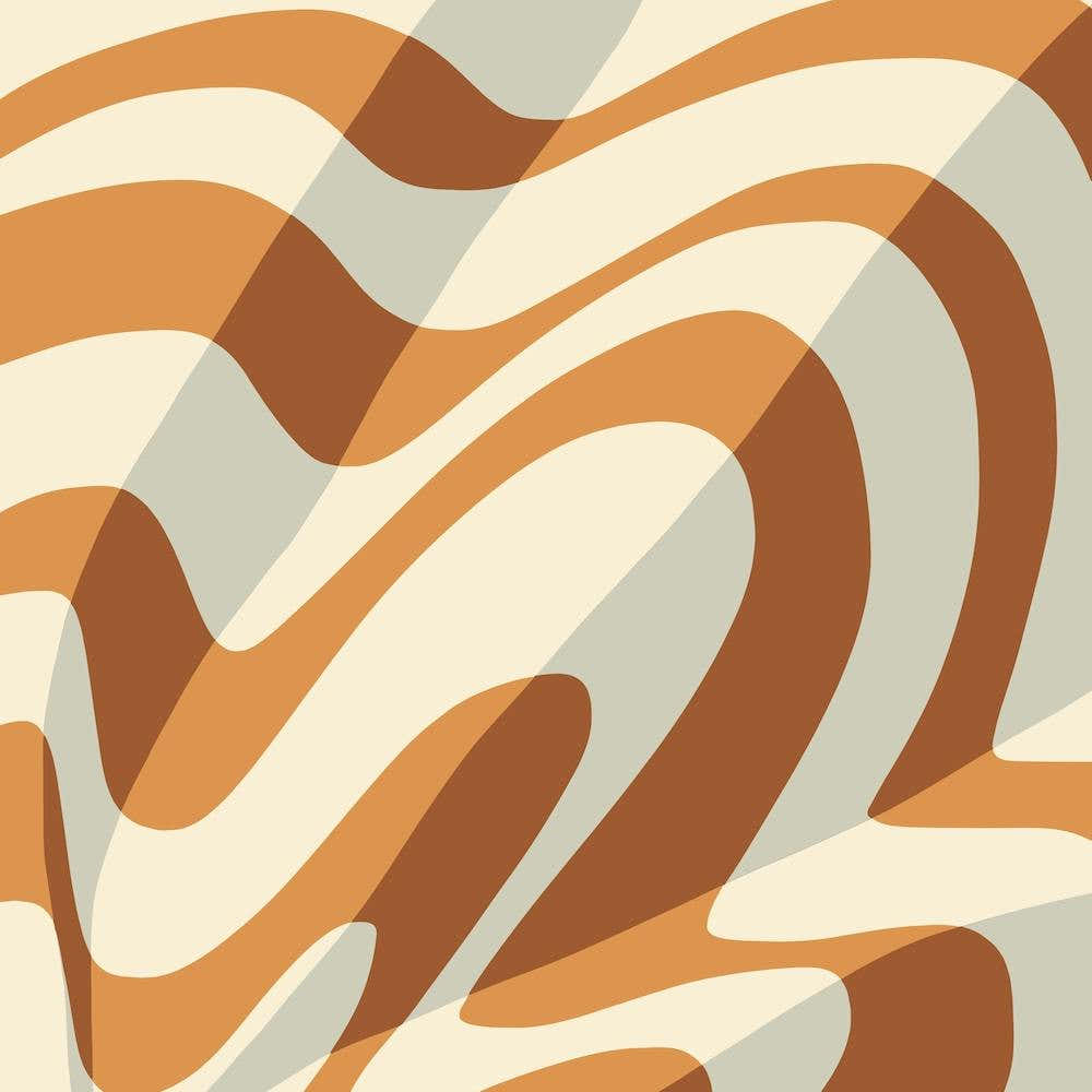 Tan Stripe Cloth Surface Abstract Square