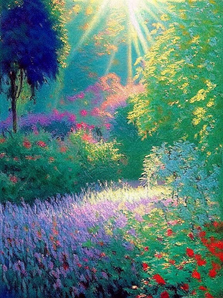 Chanticleer Garden, 1, Usa Classic Monet Style Painting