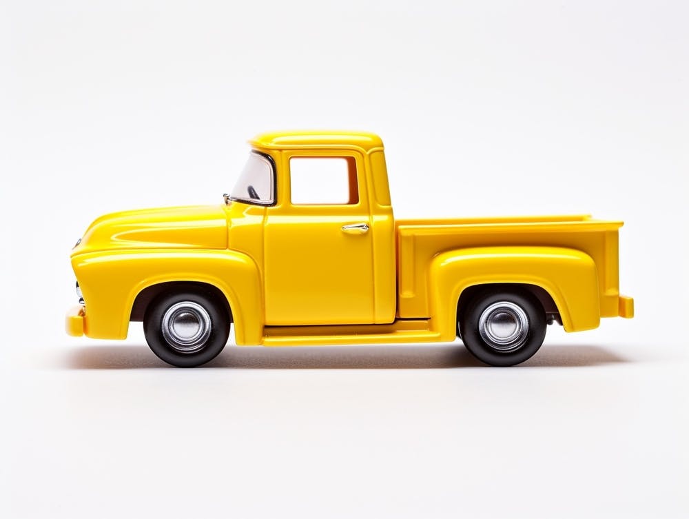 Toy Car 56 Ford Truck Yellow