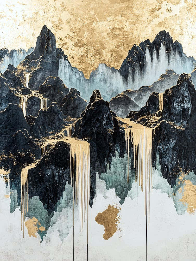 Zagros Golden Peaks - Textured Sublime