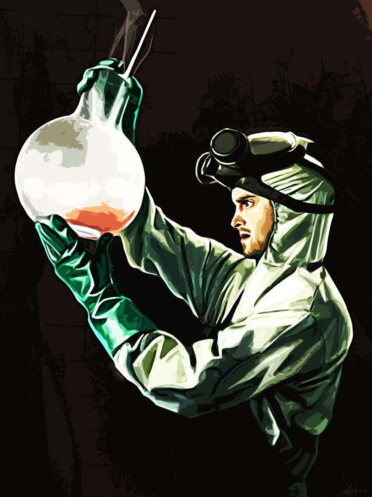 Scientist Holding A Flask Breaking Bad movie