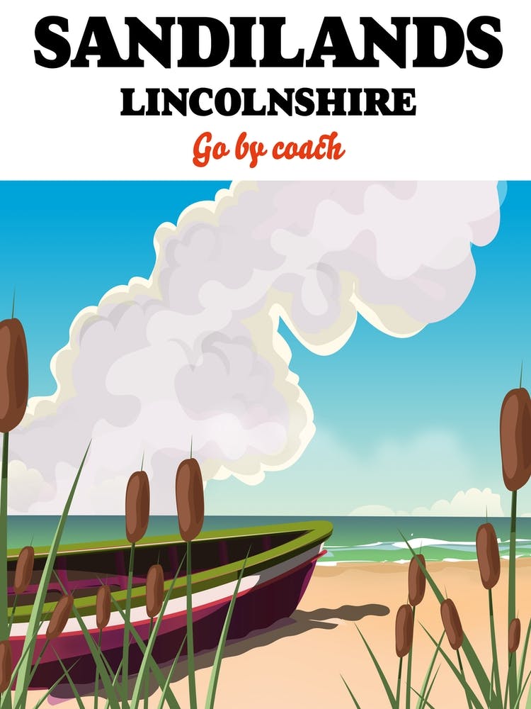 Sandlands Lincolnshire Go By Coach Travel poster