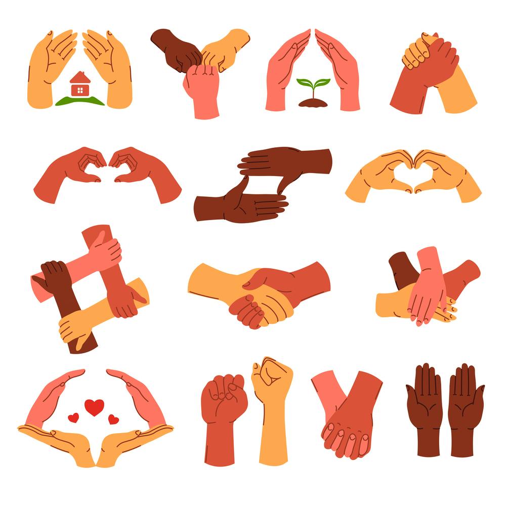 Hands Gestures And Symbols Unity And Love