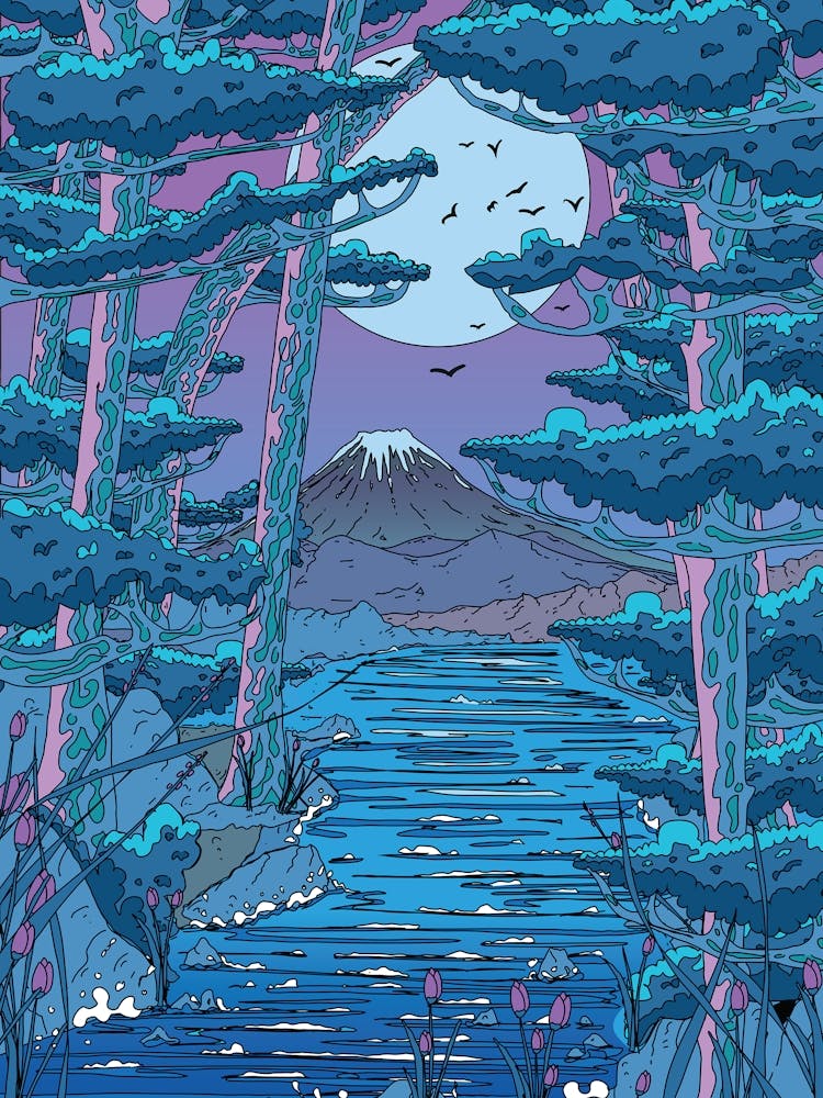 Moonlight In The Forest