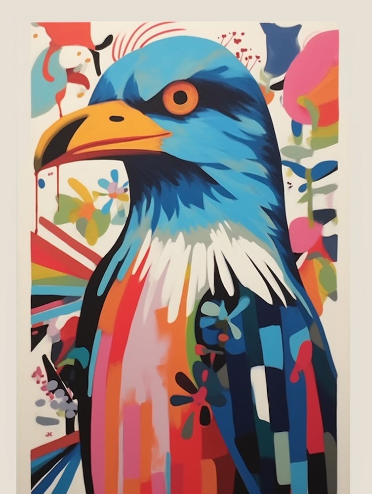 Colourful Scandi Bird Bald Eagle 3